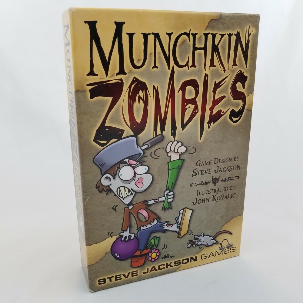 Munchkin Zombies Steve Jackson Games Apocalypse Zombie Themed Card Game